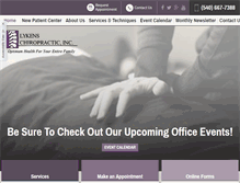 Tablet Screenshot of lykenschiropractic.com